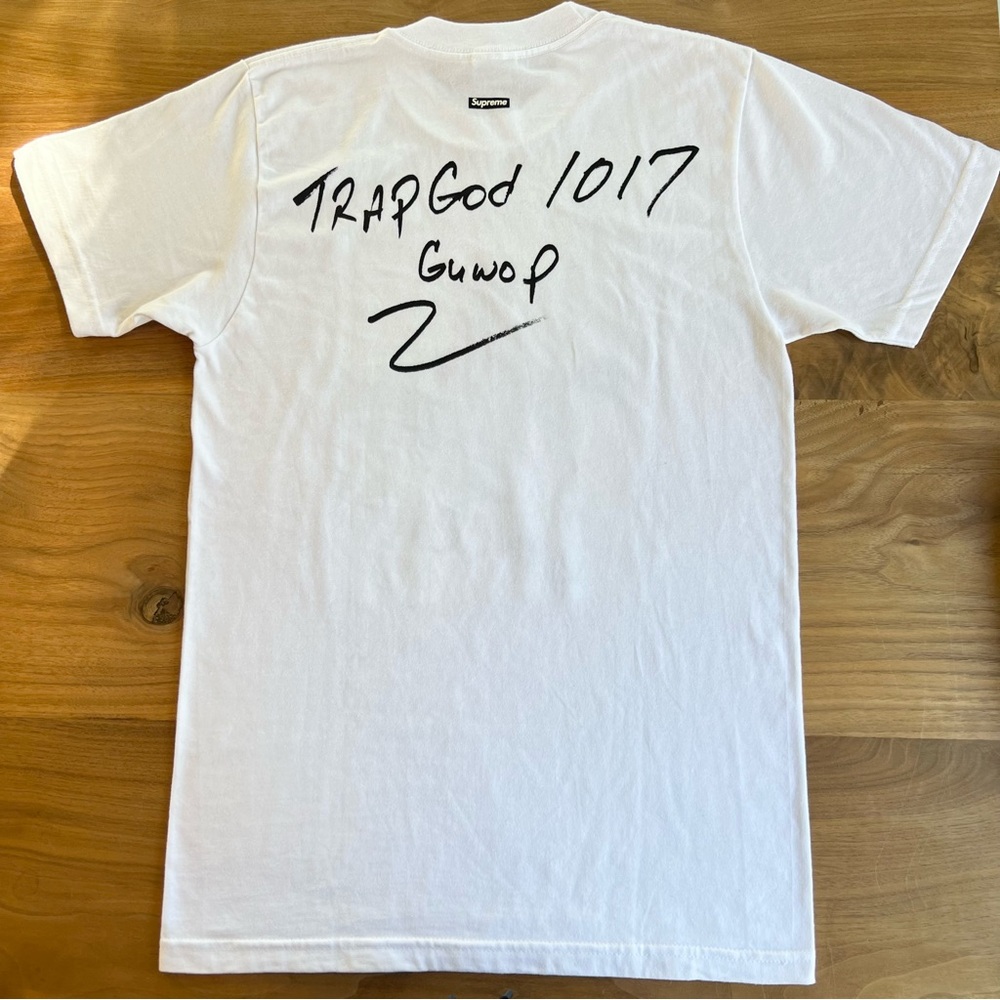 RARE Limited Supreme x Gucci Mane Photo
Tee Shirt White Size Small - Picture 2 of 10